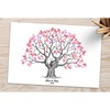 Wedding Fingerprint Tree, Guest Sign Book, Large Wedding Fingerprint Thumbprint
