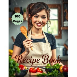 Custom Recipe Journal | A Blank Cookbook to Write & Organize Your Favorite Recipes: 100 Pages for Recording Ingredients, Cooking Instructions & Notes