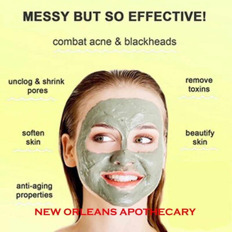 New Orleans Apothecary Bentonite Clay Powder Face Mask Body Healing