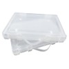 WYAN 2 Pcs A4 Lever arch files Storage Boxes,Clear Plastic