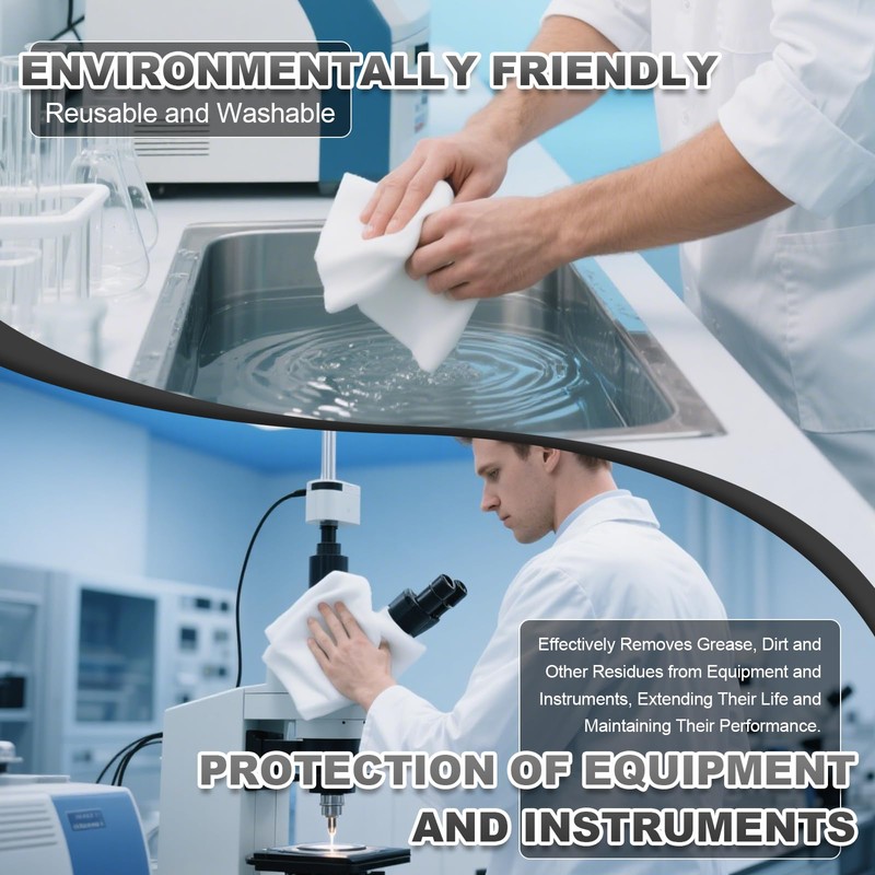 Synvicovan Cleanroom Wipers 9"x9"(150 Pcs, 100% Polyester, Class 100, 140GSM)
