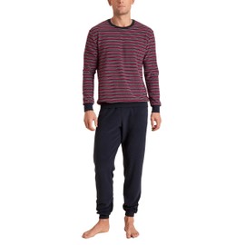 CALIDA Relax Terry Men's Cuffed Pyjamas, Mars Red