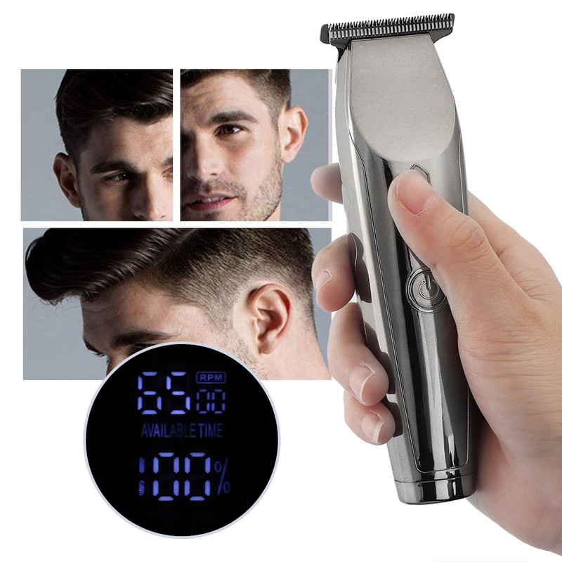 Stainless Steel Adjustable Length Electric Hair Clipper Oil Head Hair