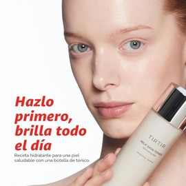 TIRTIR Tónico de Arroz para la Piel Leche - Hidratante Profundo, Hidratante y Refrescante para la Cara, Niacinamida, Ceramida, Extracto de Salvado de 