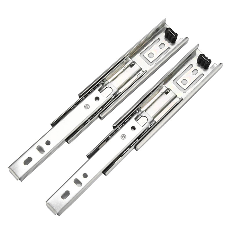2pcs 5in Mini Short Drawer Slides Furniture Guide Rail Full