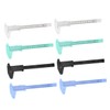 OSALADI 8-piece Metric Mini Caliper Set Plastic Ruler 150mm 0.5mm