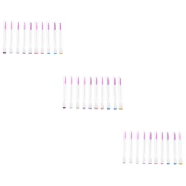 Baluue 3sets Mascara Wands Tube Eyelash Brush for Extensions Easy to Clean Abs Makeup Tool 10pcs*3 Random Color