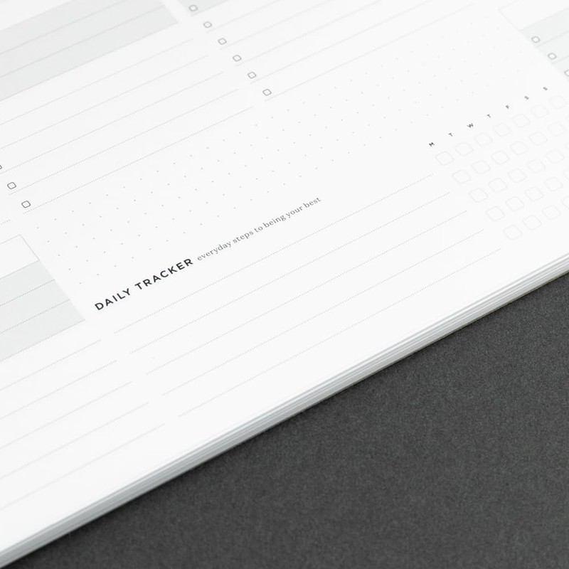 Ink+Volt Dashboard Deskpad | Undated Weekly Planner Notepad with 52