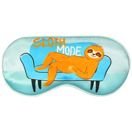 ANTI BASIC Funny Silk Sleep Masks with Adjustable Strap, Comfortable and Soft Eye Masks Gift for Women (Sloth) …