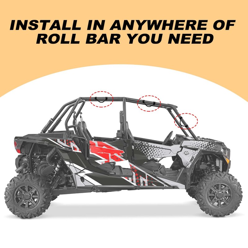 ROMASO Asas de agarre para ATV UTV, asas de agarre
