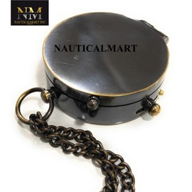 Thoreau's Go Confidently Quote Engraved Compass with Stamped Leather case, Camping Compass, Boating Compass, Gift Compass, Graduation Day Gifts