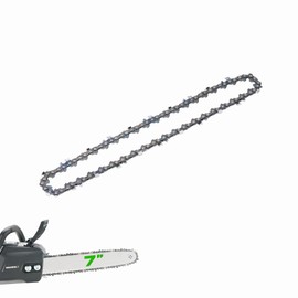 7" Chain Pitch: 1/4" Low Profile 44Drive Links Replacement Chain For 2-in-1 Cordless Pole Saw & Mini Chainsaw .043" Gauge