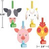 Farm Animals Party Blowers, 48 Count