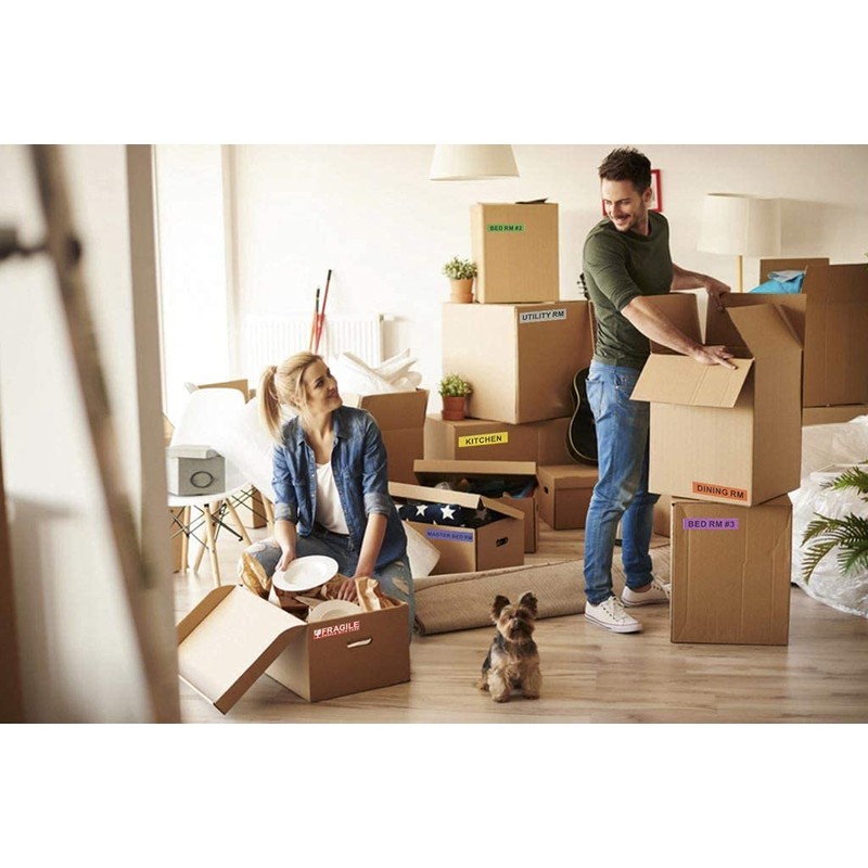 960pcs Home Moving Labels, Moving House Labels Color Coding Labels,