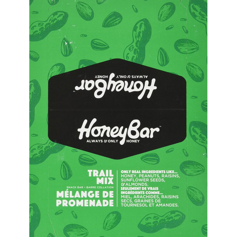 HoneyBar Snack Bars, Trail Mix, Gluten-Free, Non-GMO, Vegetarian, 40 g