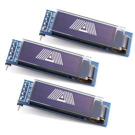 WayinTop 0.91 Inch OLED Display I2C SSD1306 OLED LCD 128x32 3.3V-5V 3pcs (White)