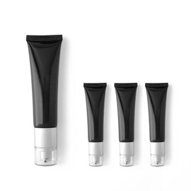 Aspire 4 Pack 1.7 oz / 50 ml Plastic Cosmetic Airless Pump Tube BB Cream Soft Tube