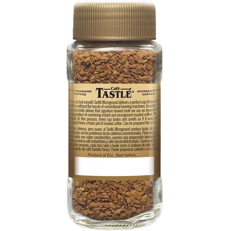 Cafe Tastlé 100% Natural Roasted Instant and Micro-Ground Coffee, 1.75