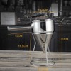Stainless Steel Piston Funnel with Stand Kitchen Baking Funnel Batter