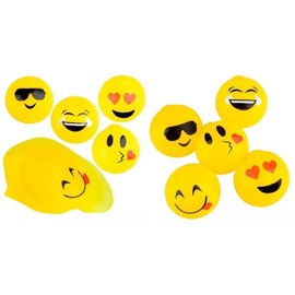 DISCOUNT PARTY AND NOVELTY 6 Emoji Emoticon Splat Balls TM