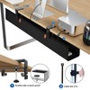 Zilink No Dril Standing Desk Cable Management 30" Under Desk