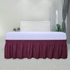 PureFit Wrap Around Ruffled Bed Skirt with Adjustable Elastic Belt