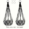 WeedGuard Outdoor Plant Hanger Macrame – Handcrafted Bohemian Holder with
