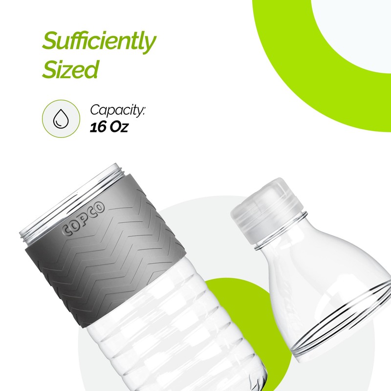 Copco Hydra Water Bottle with Spill-Resistant Lid, 16.9 oz -