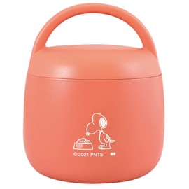 Ken Onishi Peanuts PG-3201 Snoopy Stainless Steel Food Pot, Pink, Φ4.6 x H 5.5 inches (11.7 x 14 cm)