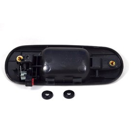 PT Auto Warehouse HO-3242S-RR - Outside Exterior Outer Door Handle, Smooth Black - Passenger Side Rear