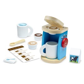 Melissa & Doug Holzset zum Brühen und Servieren von Kaffee | Fantasiespiel | Essensspiel | 3+ | Geschenk für Jungen oder Mädchen