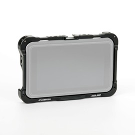 ANDYCINE Monitor Cage for Shinobi II, Shinobi GO with Foldable Sun Hood, Built-in Cold Shoe, 1/4" and 3/8" Threaded Holes, No Blockage on Interface and Hot Release