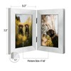 Frametory, 4x6 Double Picture Frame Hinged 2 Photos Frame Collage,