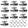 10 Pack Straight Stop Valve,1/2" PEX x 3/8" OD Compression
