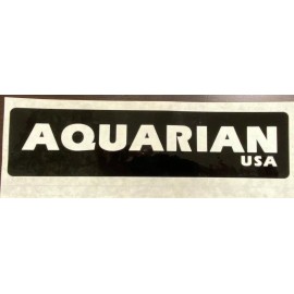 AQUARIUM AQUARIAN DRUM HEADS LARGE VINTAGE BUMPER STICKER DECAL 2.5 INCH X 8.5 INCH