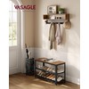 VASAGLE Coat Rack Shoe Bench Set, Hall Tree with Bench,