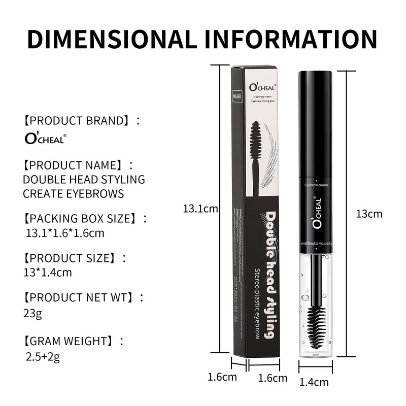 O'CHEAL 2 In 1 Double Head Black Curled Lashes Eyebrow
