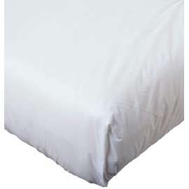 Levinsohn Fresh Ideas - Protectores de colchón Ajustables de Vinilo, Blanco, Individual, 12