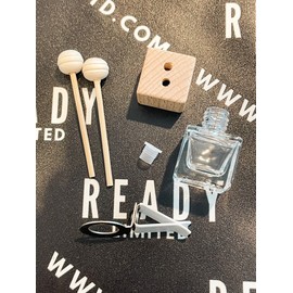 Unbranded Glass Car Diffuser Vent Clip Air Freshener Bottle Empty NEW