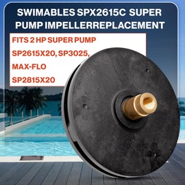 Swimables SPX2615C Super Pump Impeller - Powerful 2 HP Hayward Super II Pump Impeller fits SP2615X20, SP3025, Max-Flo SP2815X20 - Heavy Duty Durable Pool Impeller for Vigorous Flow & Performance