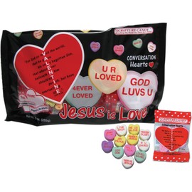 Scripture Candy, Conversation Hearts Bag with Inspirational Messages, 17 Count
