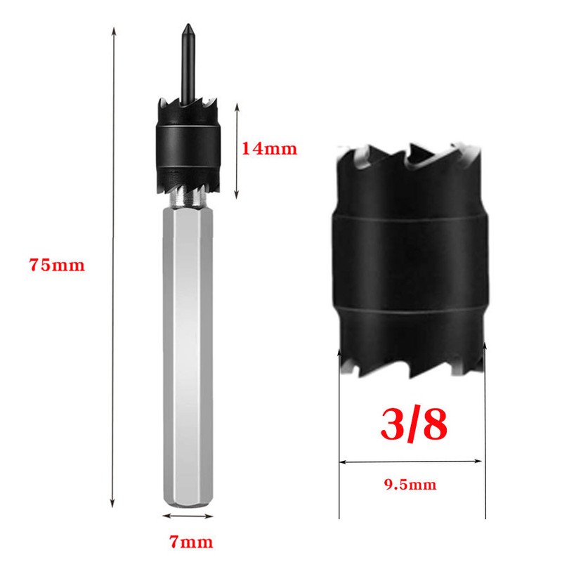 9PCS HSS Spot Welding Drill Set Spot Weld Cutter Drill