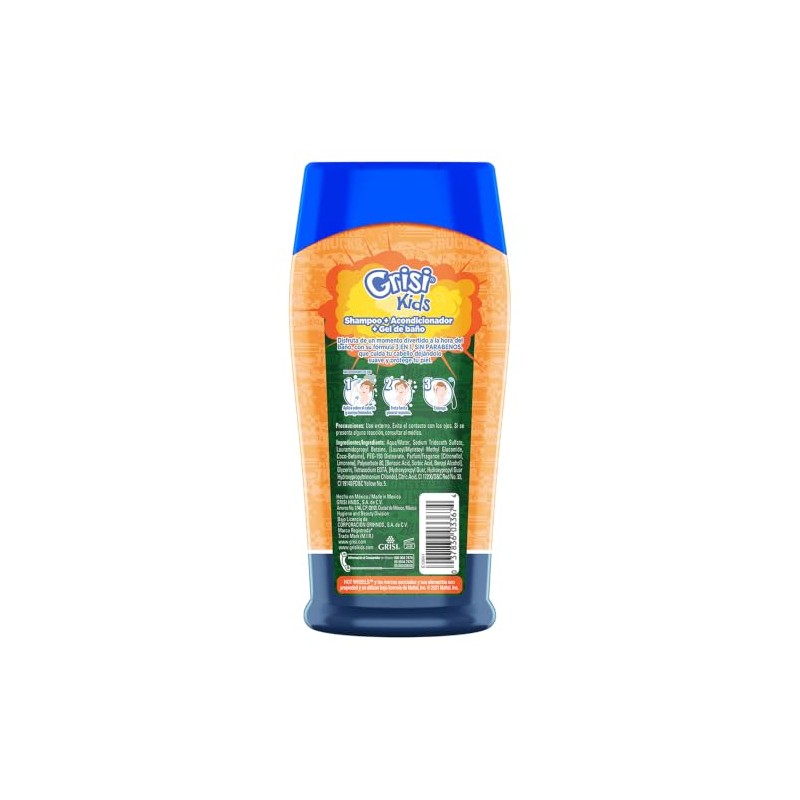 Grisi Kids Shampoo 3 En 1 T.Color Hotwheels 300ML