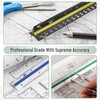 Mr. Pen Architectural 12 Inch Engineer & Drafting Ruler Set
