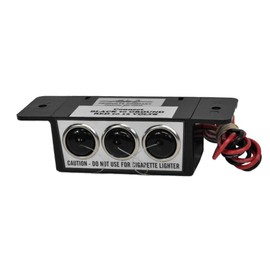 Sho-me/Able 2 12V Triple Vehicle Outlet Box Cig Plug