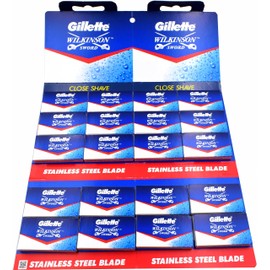 100 x Gillette Wilkinson Sword Razor Blades