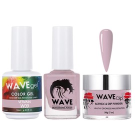 WAVEGEL Soak-Off Gel, Nail Lacquer & Acrylic/Dip Powder Matching Set - Simplicity Collection - #W09 Vervain