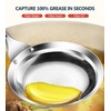 Fine Mesh Strainer - Oil Strainer Spoon for Bacon Grease