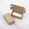 Pxyelec Pack of 50 Kraft Paper Boxes, Foldable Rectangular Paper