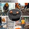 Holdly Lightweight Aluminum Tie Wire Reel Quick-Lock and Release Mechanism,